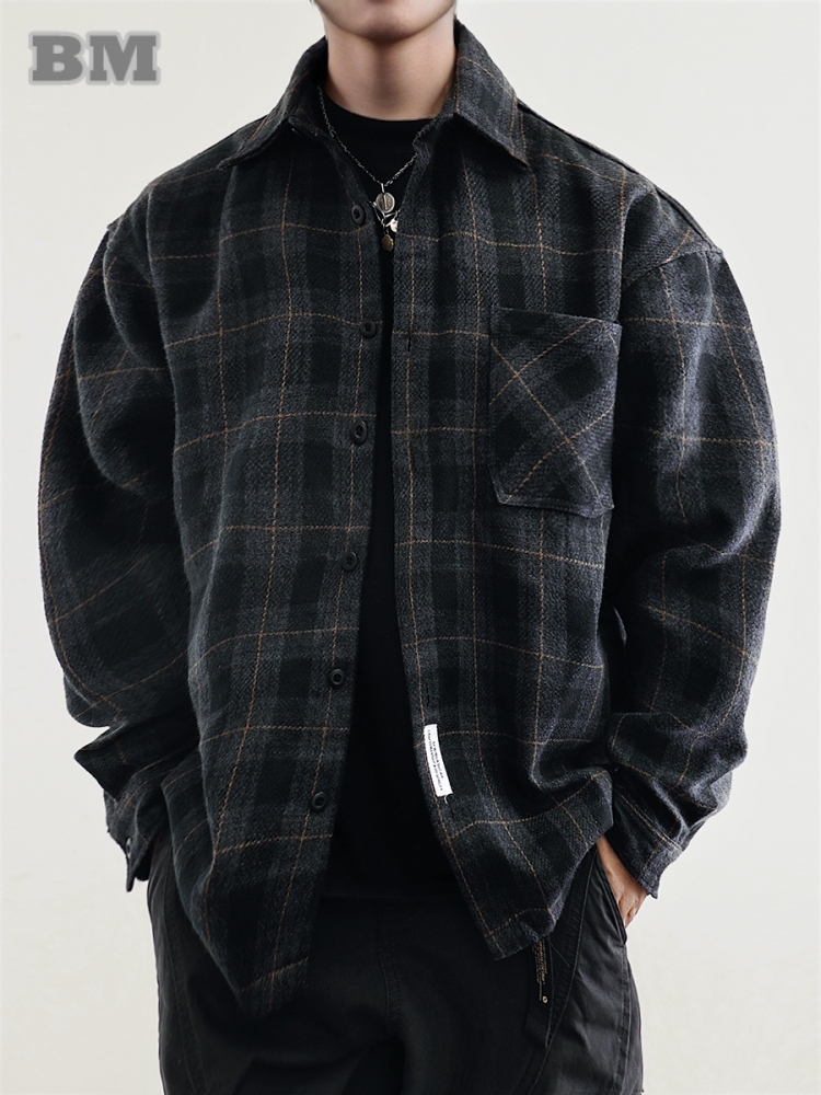 Flannel Shirt Lined - Camisas de franela para hombre, ropa